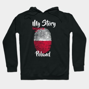 Poland Flag Fingerprint My Story DNA Polish Hoodie